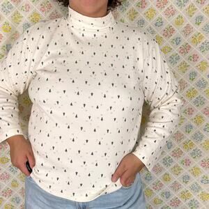 croft & barrow Christmas holiday winter long sleeve turtleneck 2XL